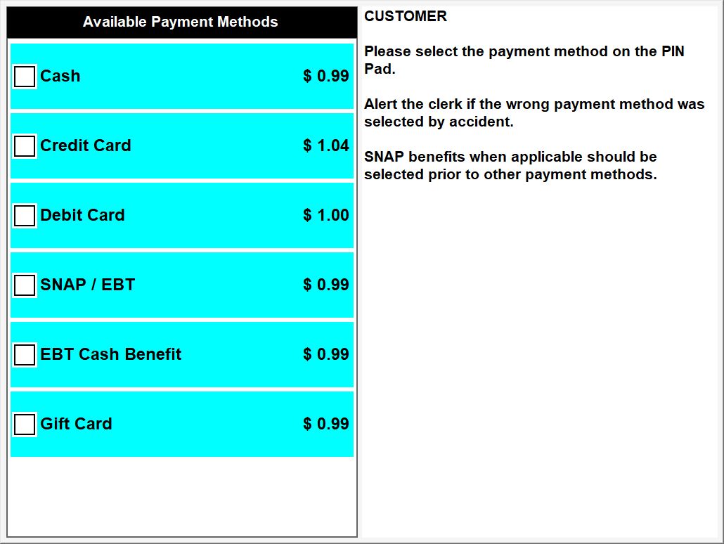 CustomerDisplaySelectPaymentAmount