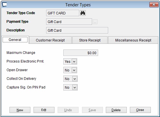GiftCardTender