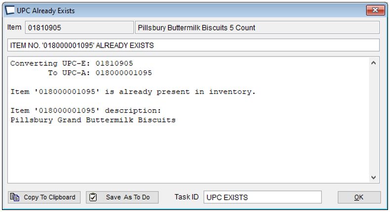 upc-a alreadyexists2