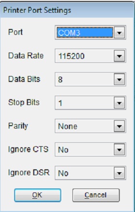 PrinterPortSettings