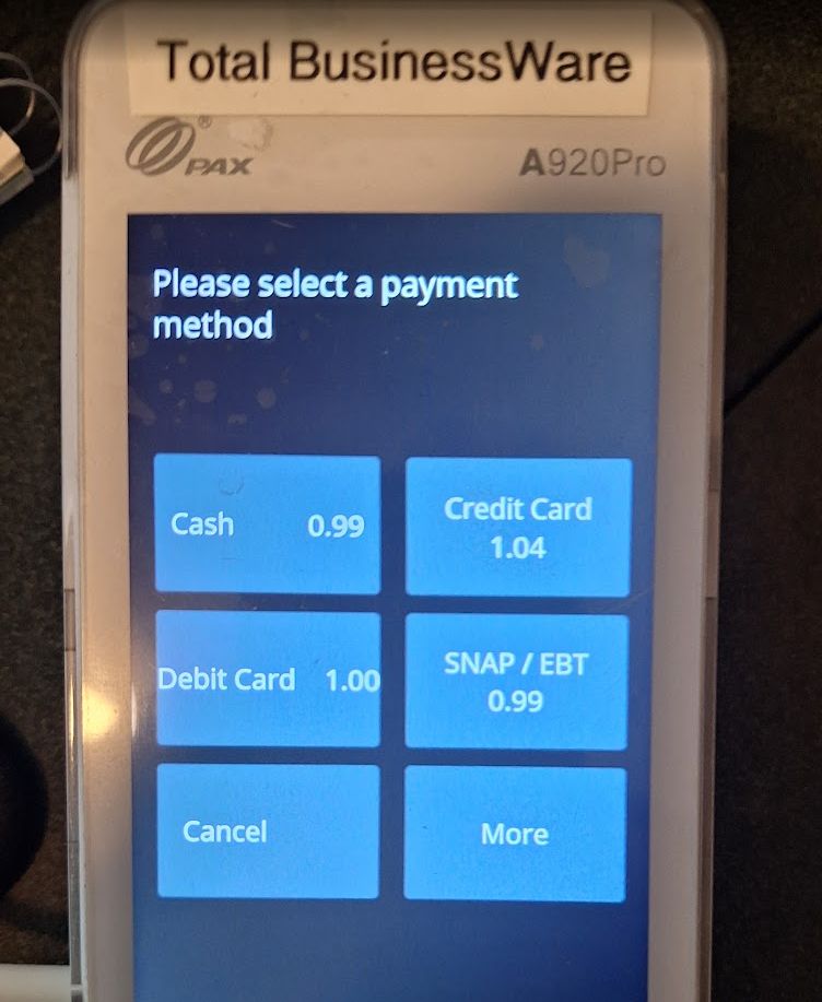 SelectPaymentOnPax