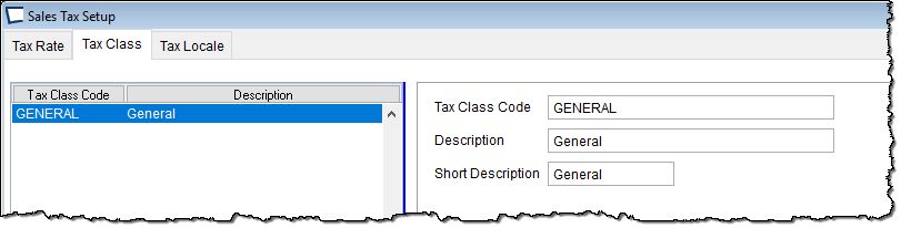 SetupTaxClass