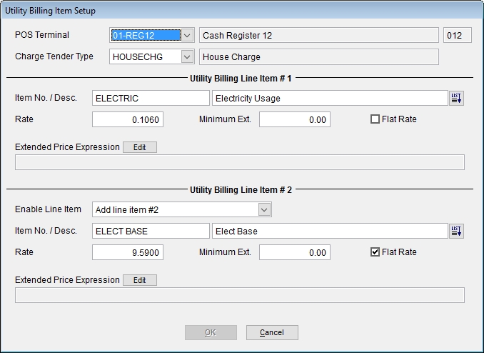 UtilityBillingItemSetup